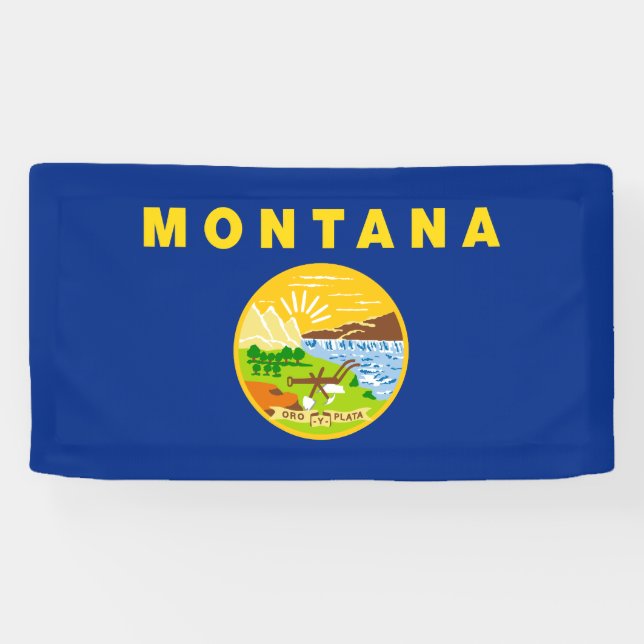 Montana State Flag Banner (Horizontal)