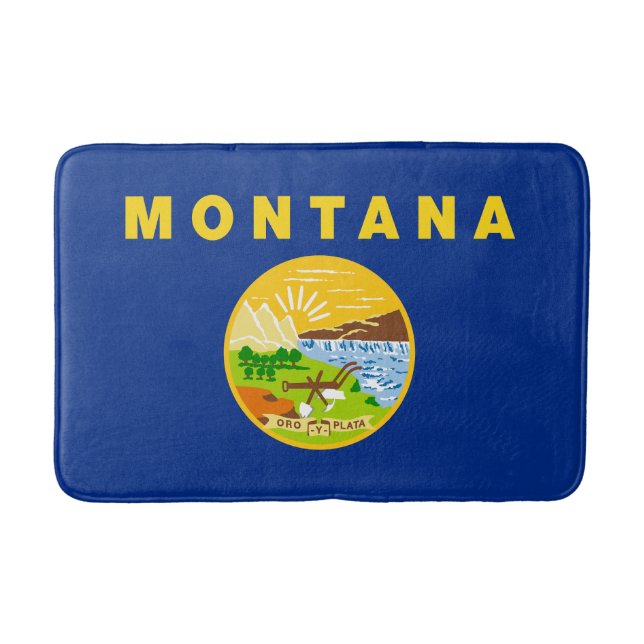 Montana State Flag Bath Mat (Front)