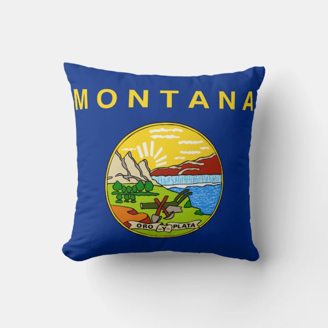 Montana State Flag Cushion (Front)