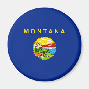 Montana State Flag Design Magnet