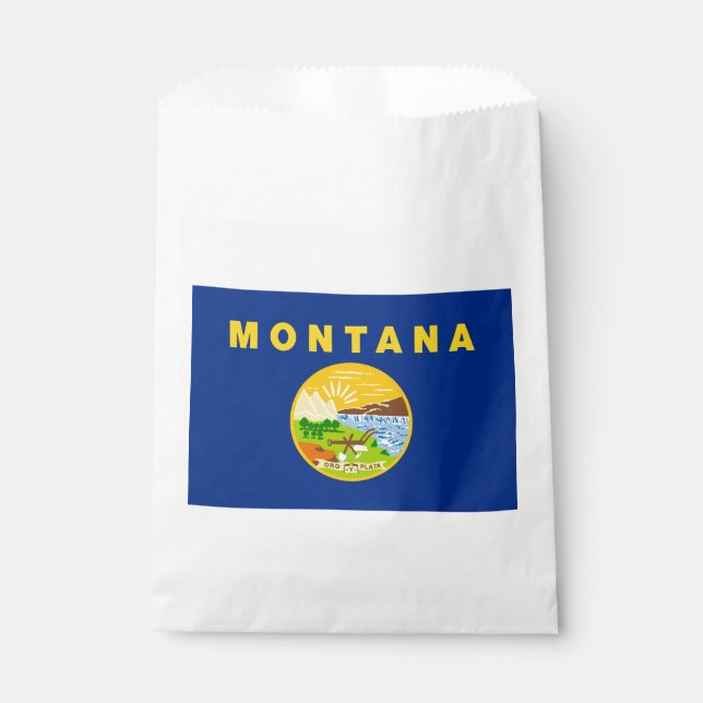 Montana State Flag Favour Bags (Front)