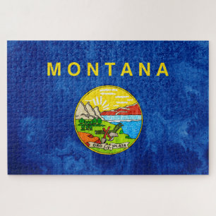 Montana State Flag Jigsaw Puzzle