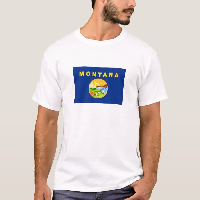 Montana State Flag T-Shirt (Front)