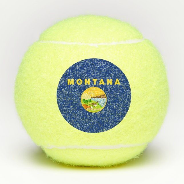 Montana State Flag Tennis Balls (Front)