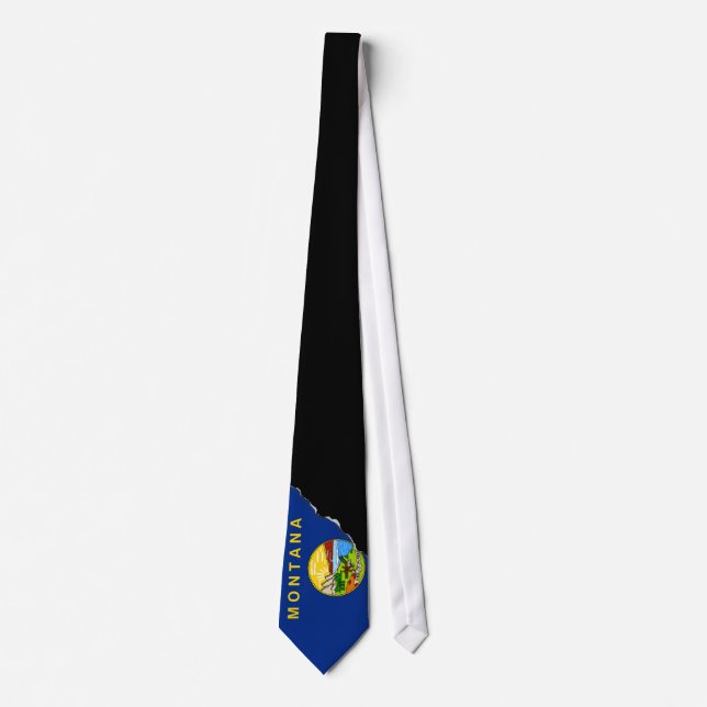 Montana State Flag Tie (Front)