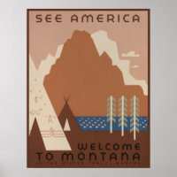 Montana State: Indian Tribes, Mountains, Prairie