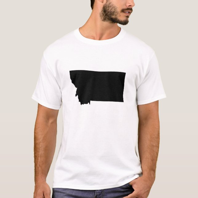 Montana State Outline T-Shirt (Front)