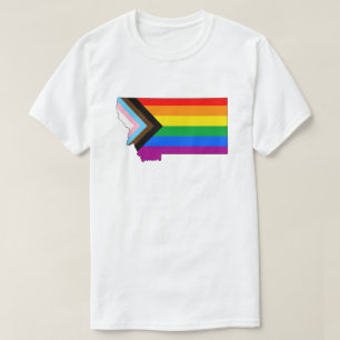 Montana State Pride LGBTQ Progress Pride T-Shirt