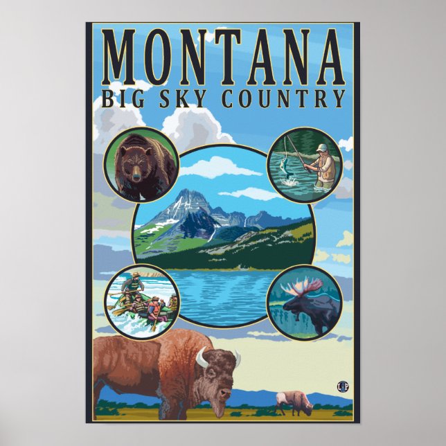 Montana State Scenes Poster (Front)