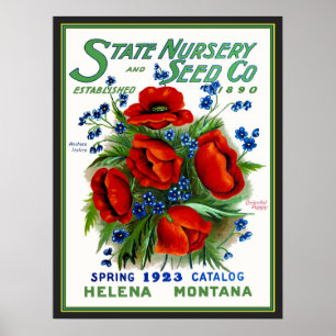 Montana State Seed Magazine Cover Poster