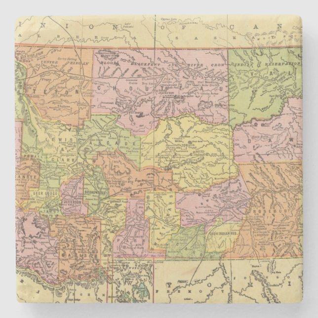 Montana Stone Coaster (Front)