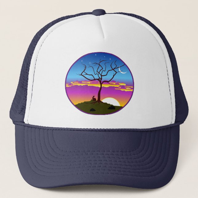 Montana Sunrise Trucker Hat (Front)