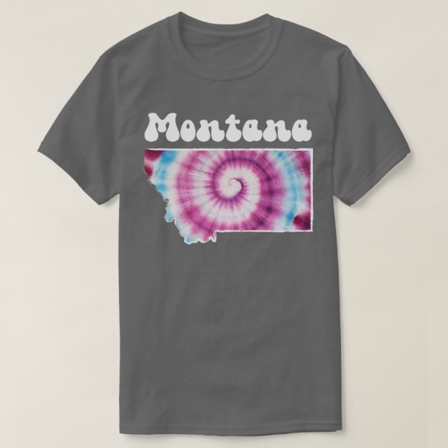 Montana Tie Dye  T-Shirt (Design Front)