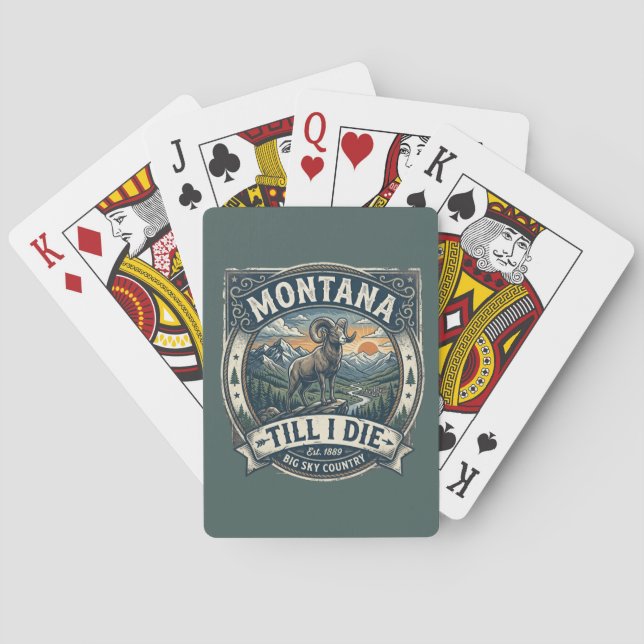 “Montana Till I Die” Playing Cards (Back)