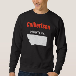Montana Usa State America Travel Montanan Culberts Sweatshirt
