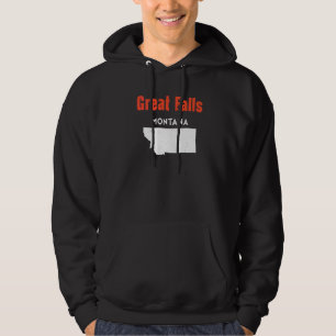 Montana Usa State America Travel Montanan Great Fa Hoodie