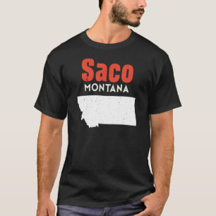 Montana Usa State America Travel Montanan Saco T-Shirt