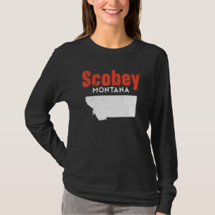 Montana Usa State America Travel Montanan Scobey T-Shirt