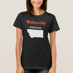 Montana Usa State America Travel Montanan Walkervi T-Shirt