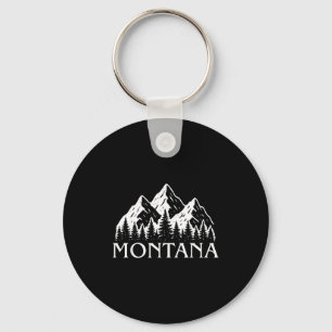 Montana vintage mountain outdoors big sky country key ring