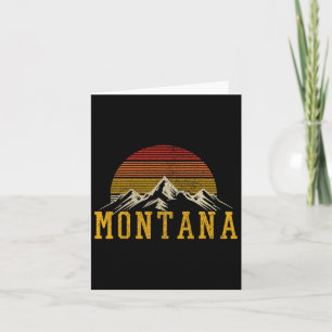 Montana Vintage Mountains Nature Hiking Outdoor Gi Card