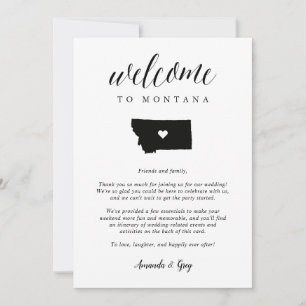 Montana Wedding Welcome Letter & Itinerary