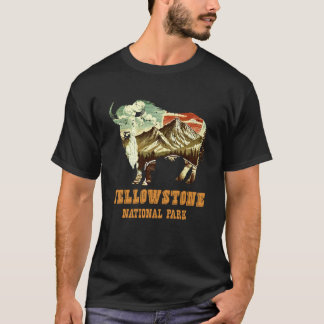 Montana YELLOWSTON NATIONAL PARK Funny Wyoming T-Shirt