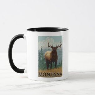 MontanaElk Scene Mug