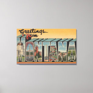 MontanaLarge Letter ScenesMontana Canvas Print