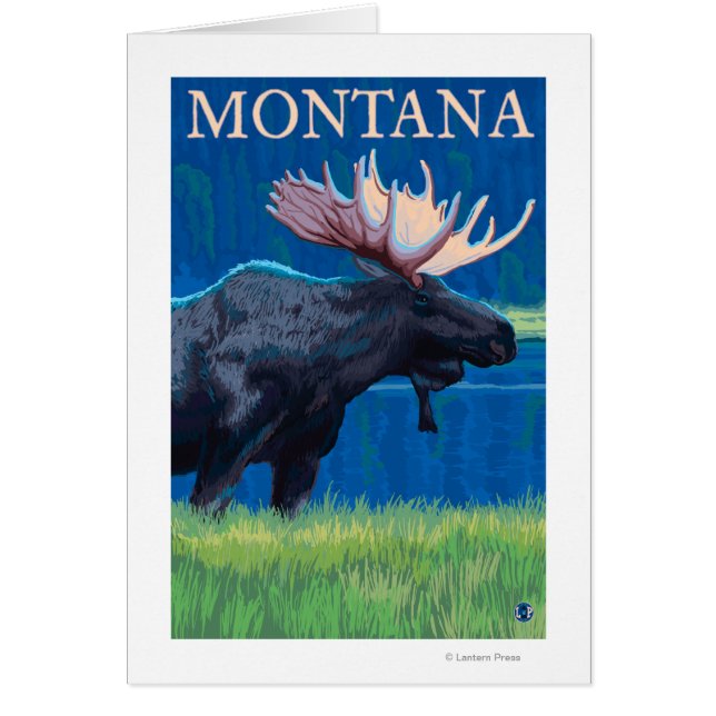 MontanaMoose Vintage Travel Poster (Front)