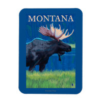 MontanaMoose Vintage Travel Poster