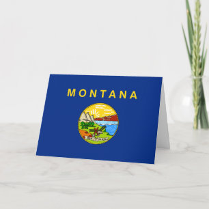 Montanan Flag, Flag of Montana Card