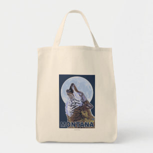 MontanaWolf Howling Tote Bag