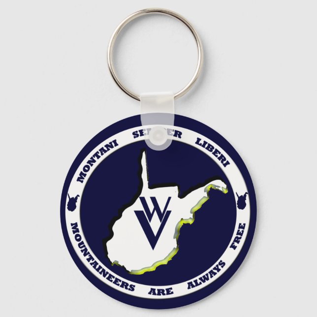 Montani Semper Liberi Keychain (Front)