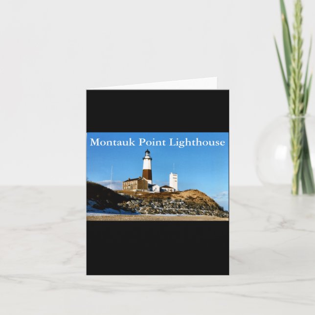 Montauk Int Lighthouse New York  Card (Front)