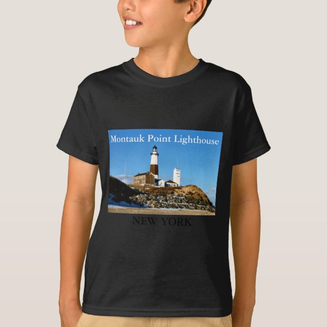 Montauk Int Lighthouse New York  T-Shirt (Front)