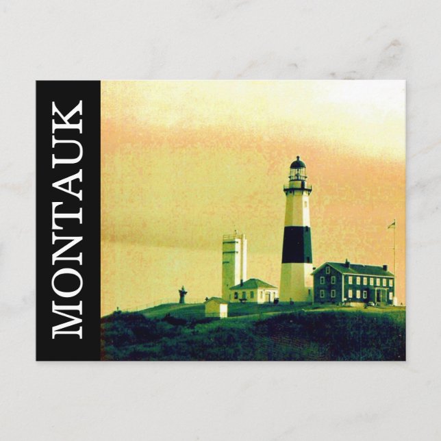 montauk lighthouse postcard (Front)