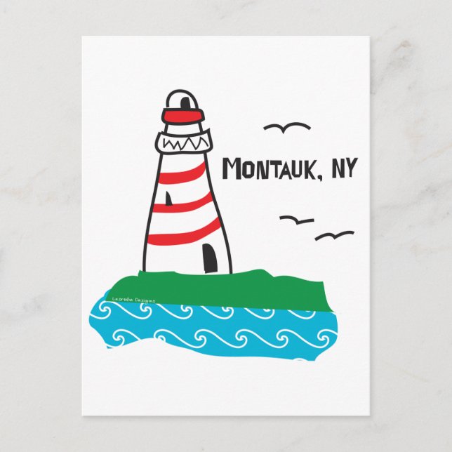 Montauk Lighthouse Postcard (Front)