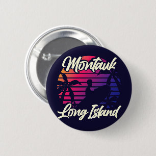 Montauk, Long Island 6 Cm Round Badge