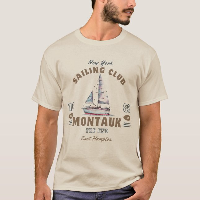 Montauk NY Sailing Club T-Shirt (Front)