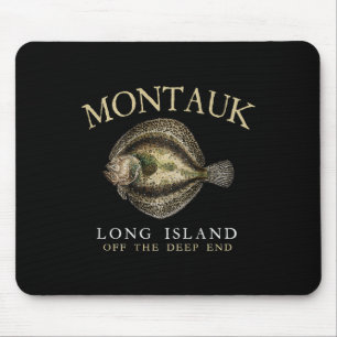 Montauk Off The Deep End Fluke Flounder Fishing On Mouse Pad
