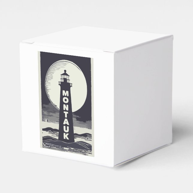 Montauk Point Lighthouse Moon Favour Box (Front Side)