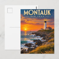 Montauk Point Lighthouse Sunset New York