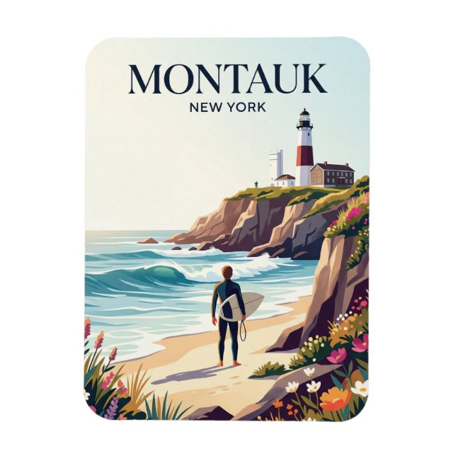 Montauk Point New York Magnet (Vertical)