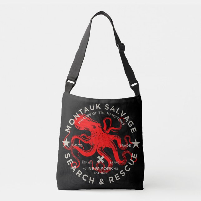 Montauk Salvage Co. Octopus Tote Bag (Front)
