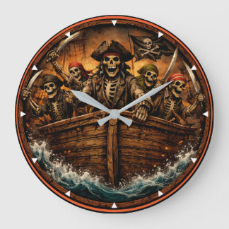 Montauk Salvage Co Pirate Clock