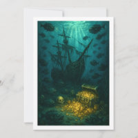 Montauk Salvage Co. Shipwreck Card 5x7