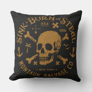 Montauk Salvage Co / Sink, Burn Or Steal Pillow