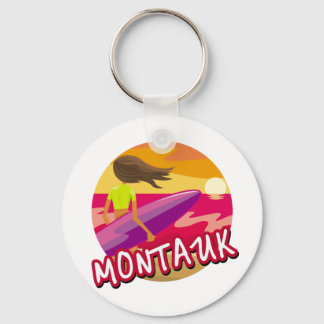 Montauk Surfer Female Key Ring