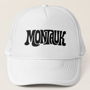 Montauk vintage retro design New York Hamptons Trucker Hat